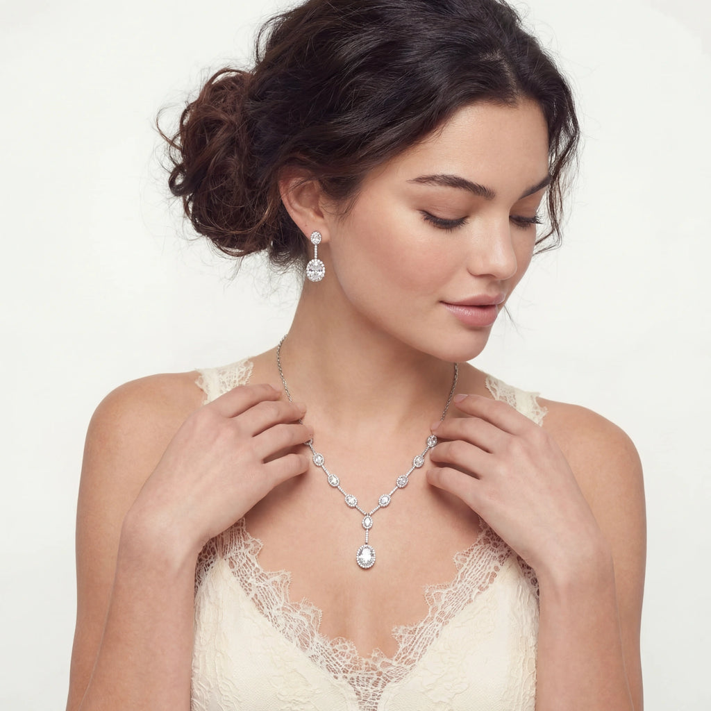 Icefall Necklace & Earring Set