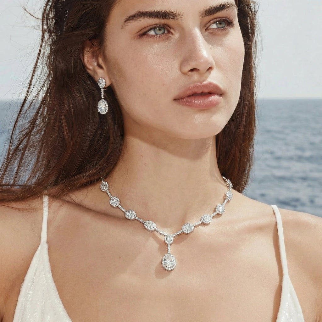 Icefall Necklace & Earring Set