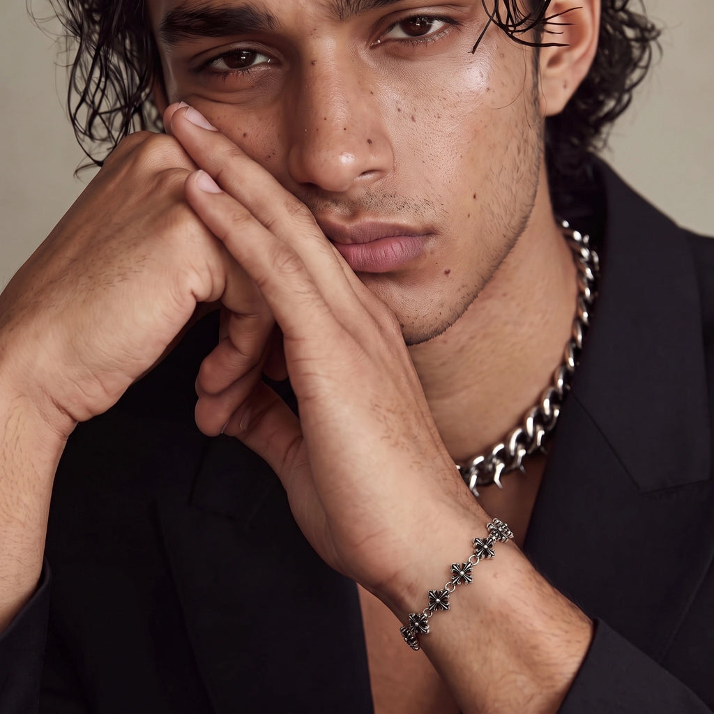 Midnight Cross Bracelet